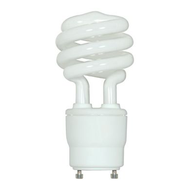18W 120V T2 GU24 Mini Spiral CFL Bulb by SATCO Lighting - Starlight Lighting USA and Canada